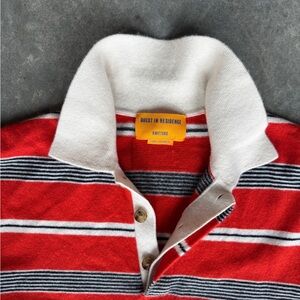 Oversized Striped Cashmere Rugby Sweater